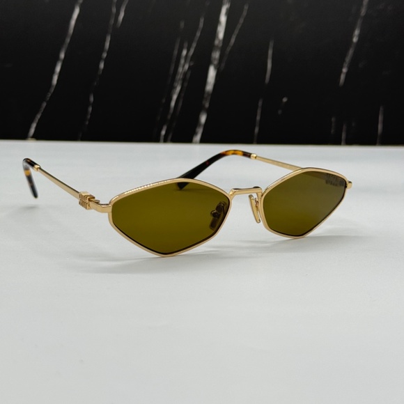NEW SMU 56Z 5AK09Z MIU MIU SUNGLASSES MU56ZS 5AK09Z GOLD MU 56ZS WOMEN EYEWEAR main image 9
